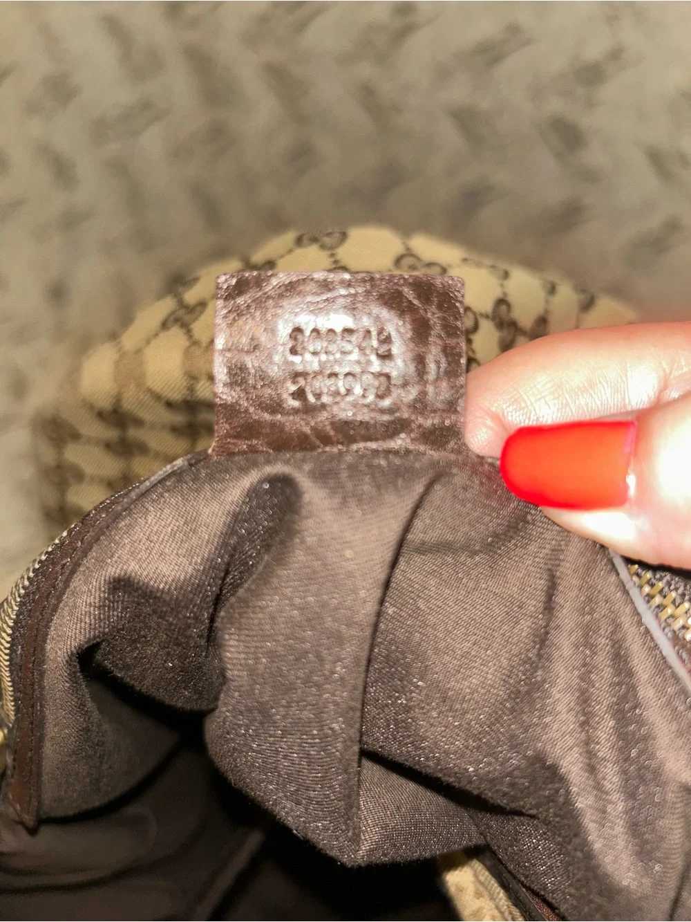 Gucci GG canvas jockey large hobo bag